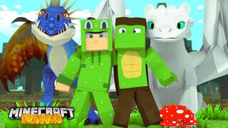 REUNITED WITH LITTLE LIZARD! - Minecraft Dragons