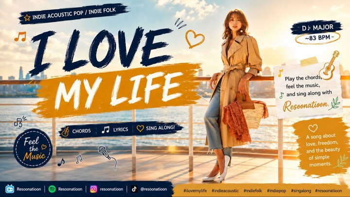 I Love My Life 🌿 | Indie Acoustic Pop • Feel-Good Singalong | Resoonatioon