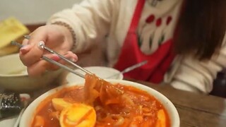 mukbang đồ ăn trong quán hàn #food