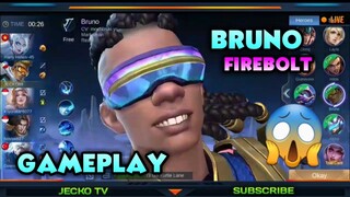 Bruno Firebolt Skin Gameplay Skill Effects