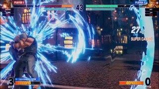 KOF15　ブラックリョウサカザキ　４１Hit極限流奥義　急に増えたリョウ使い