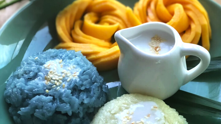 Mango Sticky Rice Thai dessert