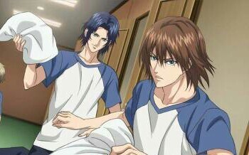 [The Prince of Tennis—Yukimura Seiichi & Fuji Shusuke] Painting style—The cloak brushes the window e