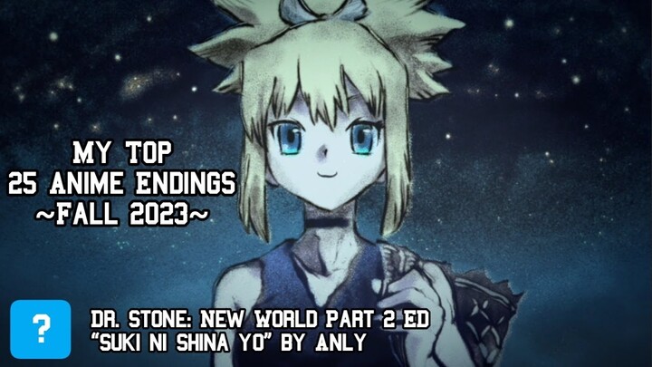 My Top 25 Anime Endings Fall 2023