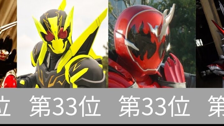 Kamen Rider middle form appearance early and late ranking Kuuga ~ Saber [Comparison]