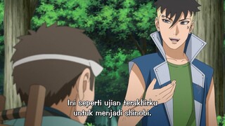 Kawaki sedang membantu Shikadai dan Chocho dalam menjalankan misi part 3