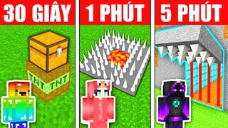 THỬ THÁCH AI XÂY BẪY NHANH VÀ ĐẸP NHẤT TRONG MINECRAFT