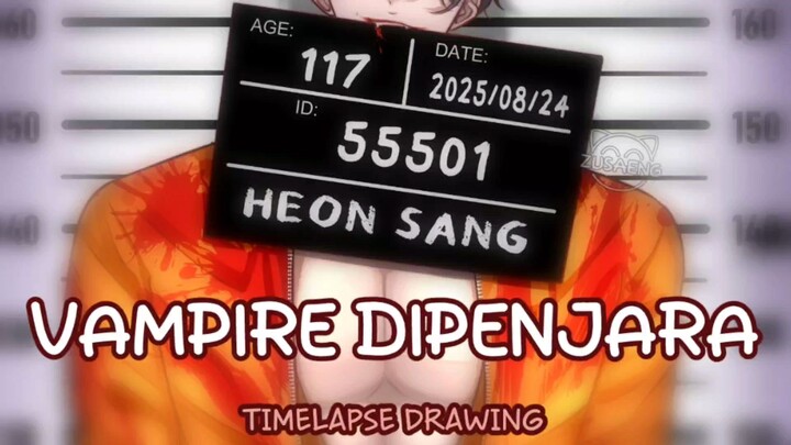 [OC Drawing] Vampire Tamvan Ini Kenapa Dipenjara, ya?