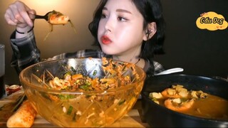 Tô bibimbap khổng lồ và súp đậu hủ tôm 8 #amthuc