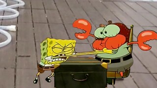 Episode 1 Season 1 Spongebob strangles Mr. Krabs in Seattle