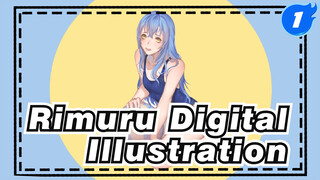 Rimuru In Her Bathing Suit | SAI Digital Illustration_1