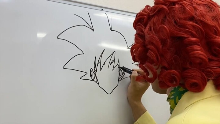 Imitator pengisi suara Goku mengajari cara menggambar wajah dewasa dan anak-anak Dragon Ball