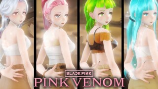 MMD BLACKPINK - พิษสีชมพู +4pMotion DL