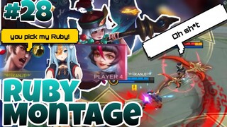 Ruby Montage #28 // I must lock & kill those who pick Ruby in Rank Game // MLBB √