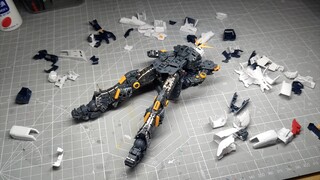 (附配色表)长龙rg牛高达骨架笔涂最终完成