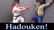 (แกล้งคน) ถ้าเจอท่า Hadouken! กับท่าลูกเตะพายุหมุน ของริว