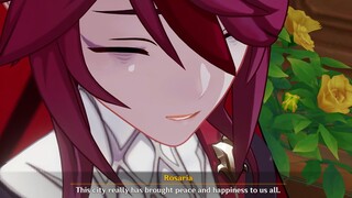 Rosaria smiles and thinks stray cat reminds her past