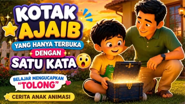 Kotak Ajaib yang Hanya Terbuka dengan Satu Kata | Belajar Mengucapkan "Tolong" | Cerita Anak Animas