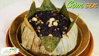 Cơm sen độc đáo, dẻo thơm đổi vị bữa ăn - Steamed rice wrapped in lotus leaf | Bếp Cô Minh Tập 263