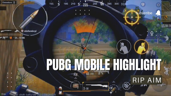 PUBG MOBILE HIGHLIGHT! RIP AIM