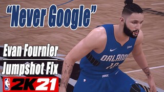 Evan Fournier Jumpshot Fix NBA2K21 with Side-by-Side Comparison