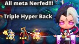 ALL META NERFED PERFECT TIME FOR TRIPLE HYPER COMBO MAGIC CHESS | MLBB MAGIC CHESS BEST SYNERGY