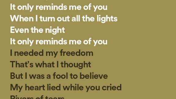 Only reminds me of you