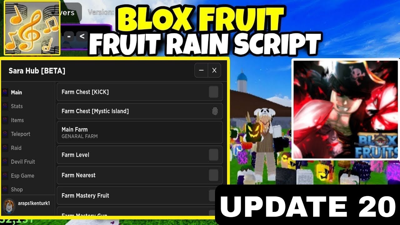 BLOX FRUITS Script Pastebin 2023 UPDATE 19 AUTO FARM