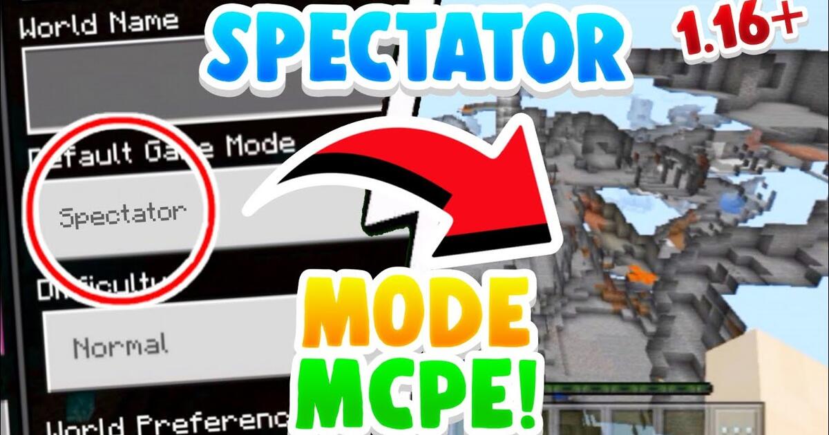 How To Go Into Spectator In Minecraft Pe 1 16 Spectator Mode For Mcpe Bilibili