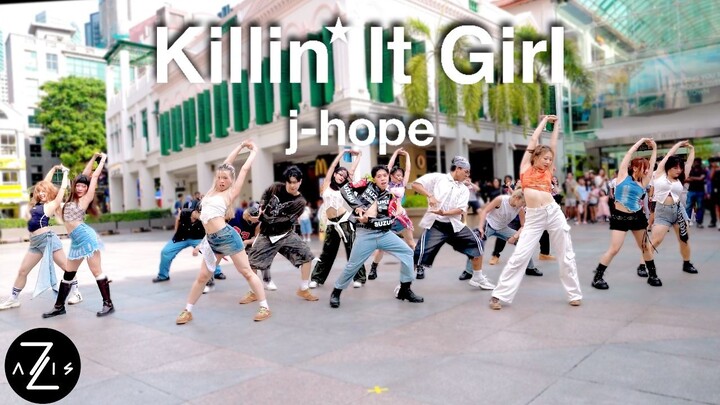 【Z轴舞团】火辣街头翻跳j-hope最新曲killin' it girl高质量一镜到底路演翻跳