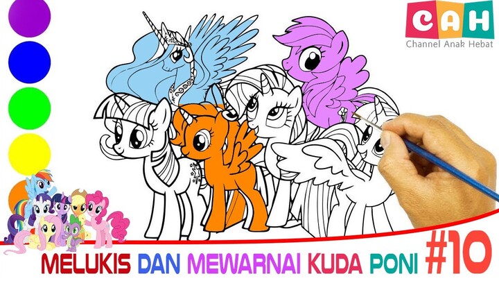 Mari Menggambar dan Mewarnai Kuda Poni Bersama dengan Mudah | Menggambar, Mewarnai untuk Balita, #10