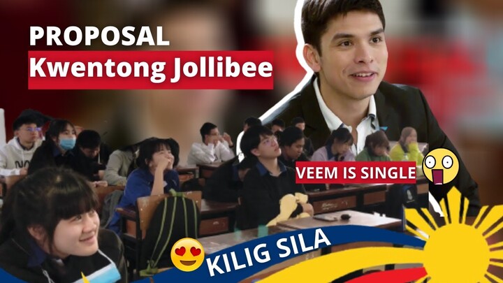 SENIOR HIGH THAI STUDENTS "Proposal Kwentong Jollibee" reaction  | SINGLE DAW SILA LAHAT?