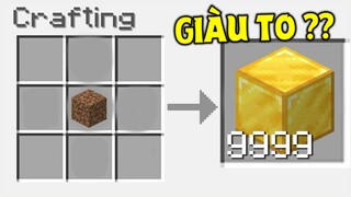 THỬ THÁCH SINH TỒN VÀ BIẾN THẾ GIỚI MINECRAFT THÀNH VÀNG !! *ĐẤT = VÀNG VÔ HẠN*