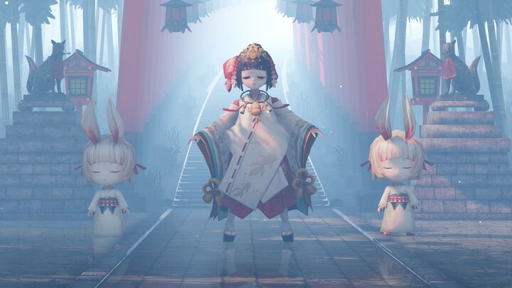 [Onmyoji MMD] Little Kagura-Morning practice of the three-year class A priestess