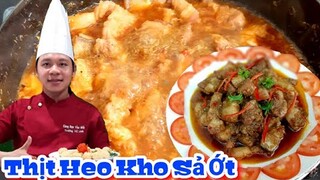 Cách làm Thịt 3 Rọi Kho Sả Ớt siêu ngon || bao hết nồi cơm mẹ nấu