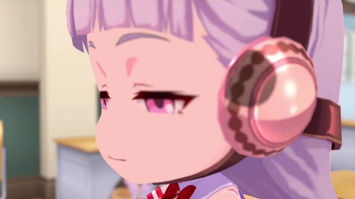 Seeing my friend’s new haircut during class: