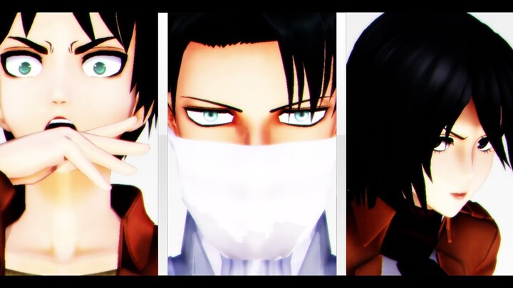 【MMD】 Levigami - Noragami OP - ノラガミ OP 【SnK ver】