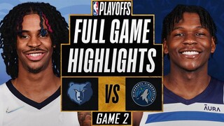 MEMPHIS GRIZZLIES vs MINNESOTA TIMBERWOLVES FULL GAME 2 HIGHLIGHTS | 2022 NBA Playoffs | NBA 2K22