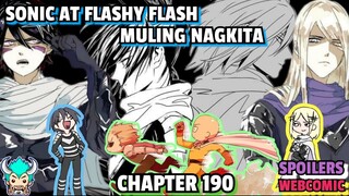 CHAPTER 190 | SPOILERS WEBCOMIC | SONIC AT FLASHY FLASH MULING NAGKITA | ONE PUNCH MAN |