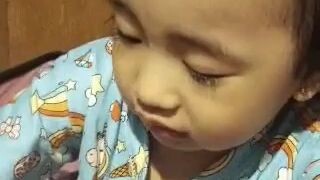 cute baby singing "the wheels on the bus"