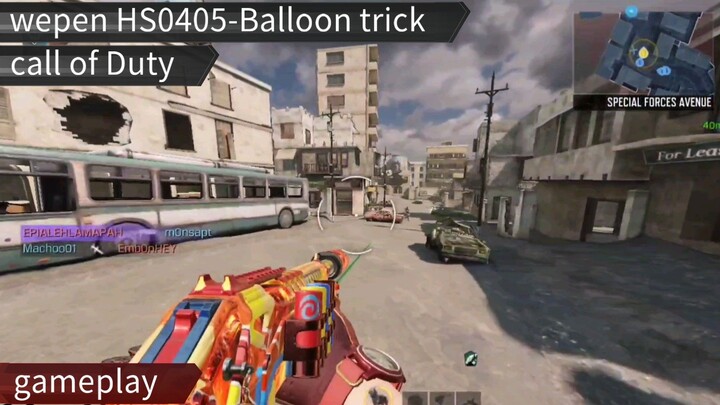 mencoba sekin HS0405-balloon trick! - call of Duty