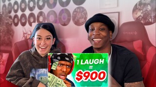 KSI Try Not To Laugh $900 Challenge REACTION