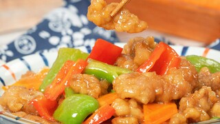 เนื้อที่อร่อยยิ่งกว่าหมูผัดซอสเสียอีก เนื้อชุ่มซอส ด้านนอกกรอบ ด้านในนุ่มเด้ง [เนื้อชิ้นผัดสไตล์ตะวั