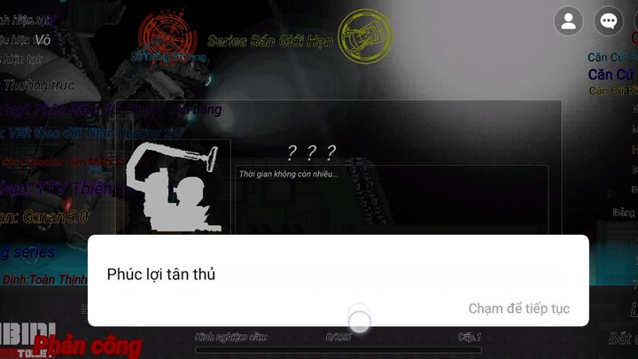 nhận phần thưởng