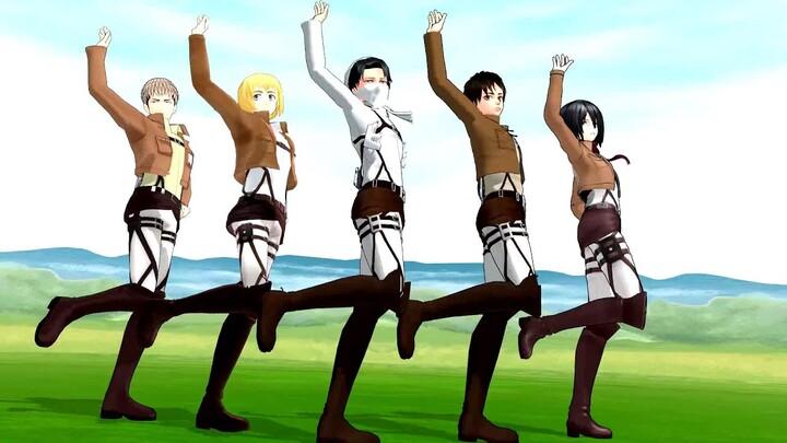 (進撃の巨人)【Uptown Funk! - Attack On Titan】MMD