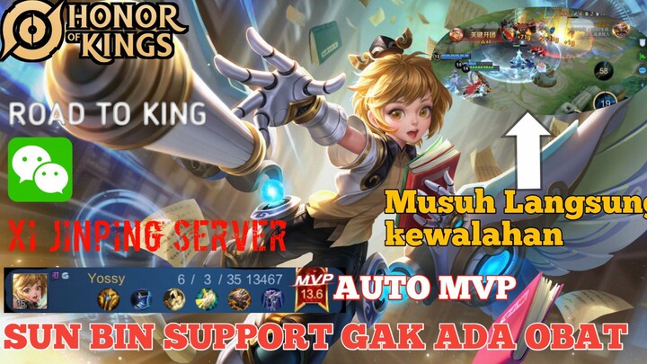 Sun Bin Support Gameplay - Support Yang Paling ngeselin - #HOK CN