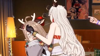 嘉然：“就是在直播间被脱衣服穿衣...”