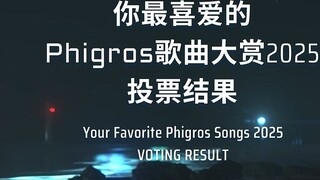 Giải thưởng Bài hát Phigros yêu thích của bạn năm 2025 - Kết quả bình chọn
