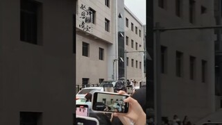 Zhao Lusi FanCam 02.06.23 | After finishing recording Hi6 Lusi and Keluli 💜