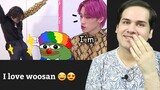 no seriously. Woosan should get a room. (Ateez) Reaction